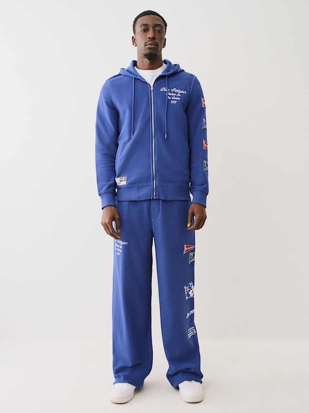 True Religion 2PC Tracksuit Set Blue 2XL 3XL Y2K Streetwear